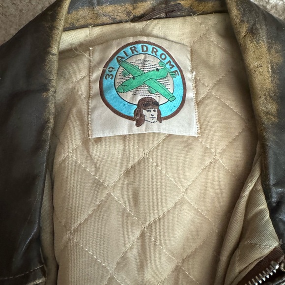 Men’s vintage leather bomber jacket 🧥 - Picture 2 of 4